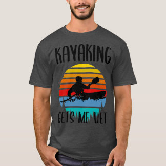 Kayaking ger mig Vet Vintage julfödelsedag ( T Shirt