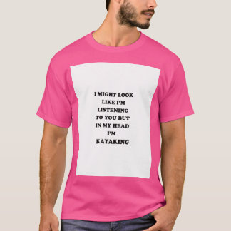 Kayaking Gift presenterar För manar Women Graphic T Shirt
