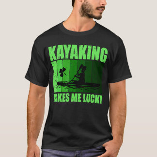 Kayaking gör mig Lucky St patricks day Kayak Iris T Shirt