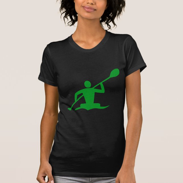 Kayaking - Grass Grönt T Shirt (Framsida)
