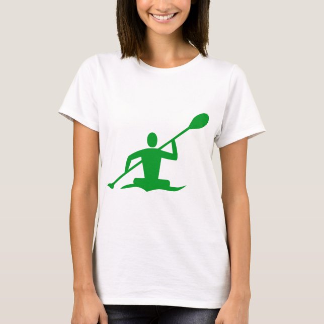 Kayaking - Grass Grönt T-shirt (Framsida)