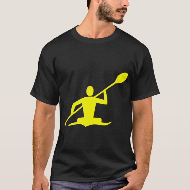 Kayaking - gult t-shirt (Framsida)
