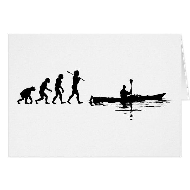 Kayaking Hälsningskort (Framsidan Horizontal)