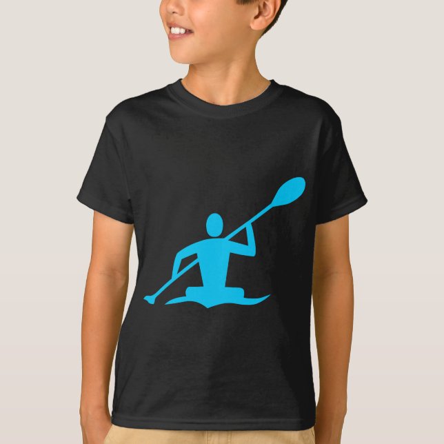 Kayaking - Himlar Blue Tee Shirt (Framsida)