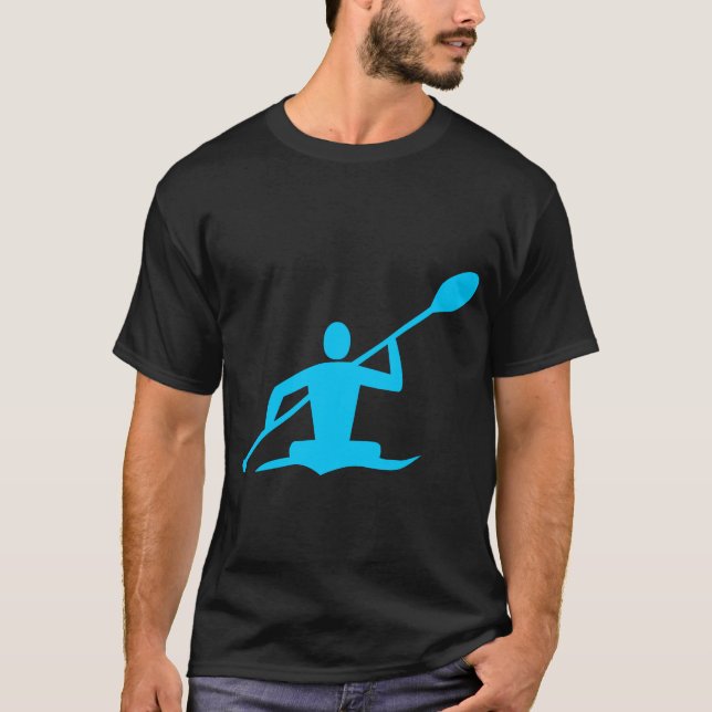 Kayaking - himmelblått tee shirt (Framsida)
