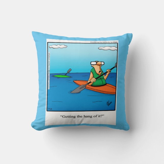 Kayaking Humor Pillow Gift Kudde (Framsida)