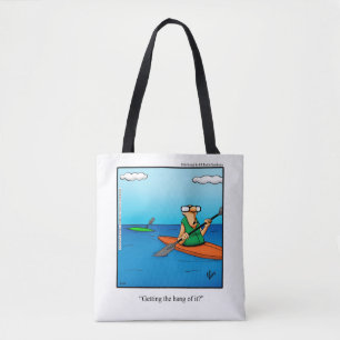 Kayaking Humor tote Bag Gift "Spectickles" Tygkasse