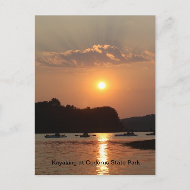 Kayaking in Codorus State Park Vykort (Framsida)