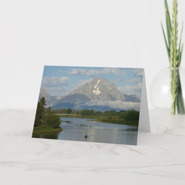 Kayaking in Grand Teton nationalpark Kort (Framsida)