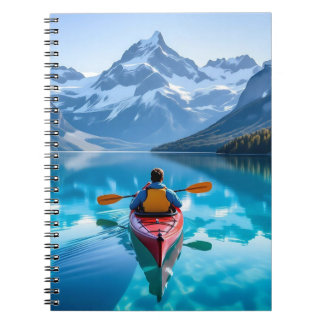  Kayaking in Mountains  Beautiful Nature Anteckningsbok