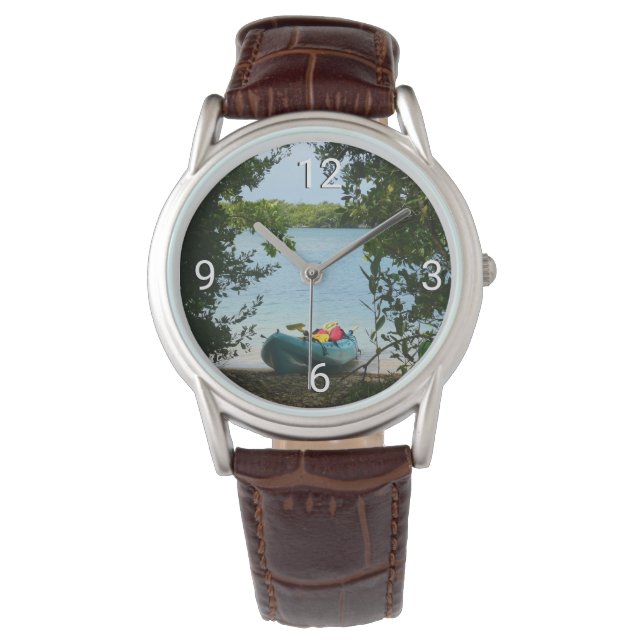 Kayaking in St Thomas US Virgin Islands Armbandsur (Framsida)