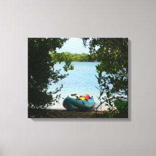 Kayaking in St Thomas US Virgin Islands Canvastryck