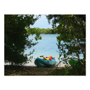 Kayaking in St Thomas US Virgin Islands Fototryck