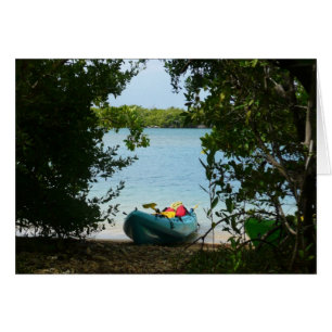 Kayaking in St Thomas US Virgin Islands Hälsningskort