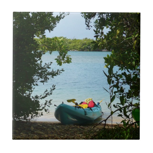 Kayaking in St Thomas US Virgin Islands Kakelplatta (Framsidan)