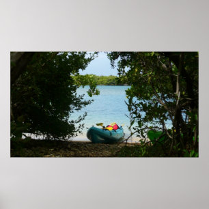 Kayaking in St Thomas US Virgin Islands Poster