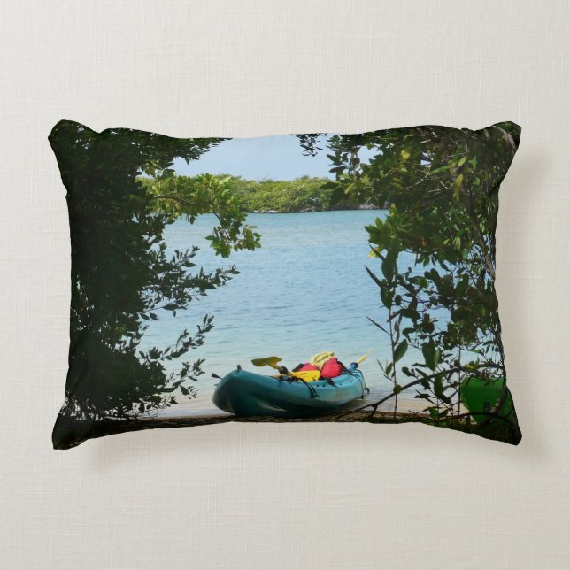 Kayaking in St Thomas US Virgin Islands Prydnadskudde (Framsidan)