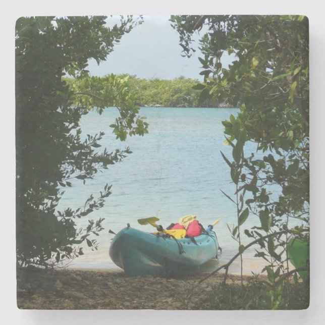 Kayaking in St Thomas US Virgin Islands Stenunderlägg (Framsidan)