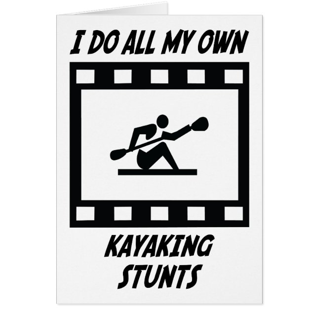 Kayaking jippon hälsningskort (Framsidan)