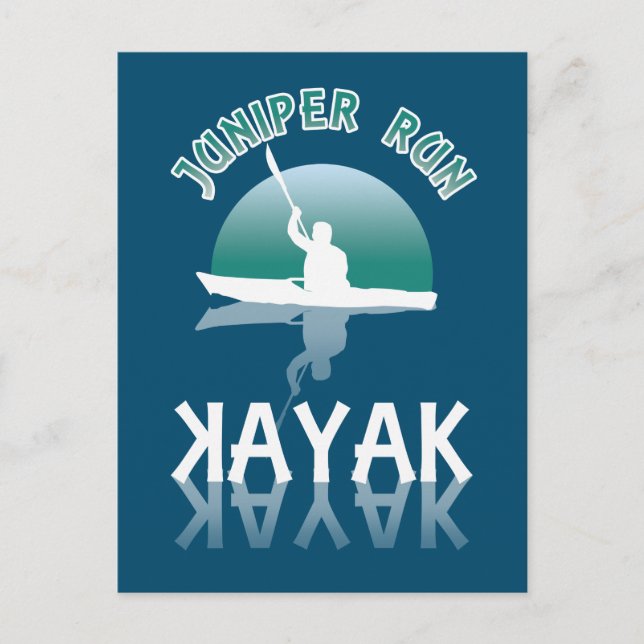 Kayaking Juniper Springa - Kayak Vykort (Framsida)