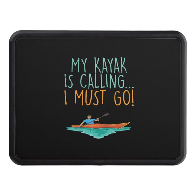 Kayaking Kayak Gift Dragkroksskydd (Framsidan)