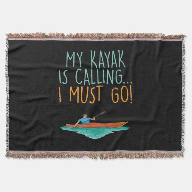 Kayaking Kayak Gift Filt (Framsidan)