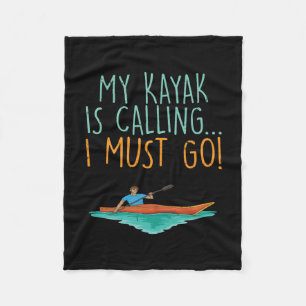 Kayaking Kayak Gift Fleecefilt