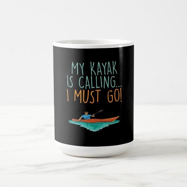 Kayaking Kayak Gift Kaffemugg (Center)
