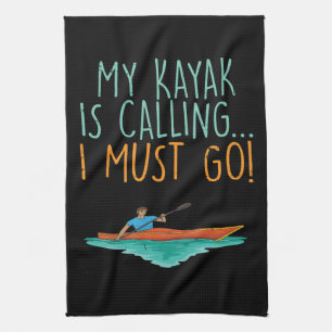 Kayaking Kayak Gift Kökshandduk