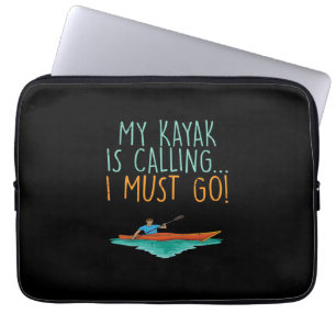Kayaking Kayak Gift Laptop Fodral