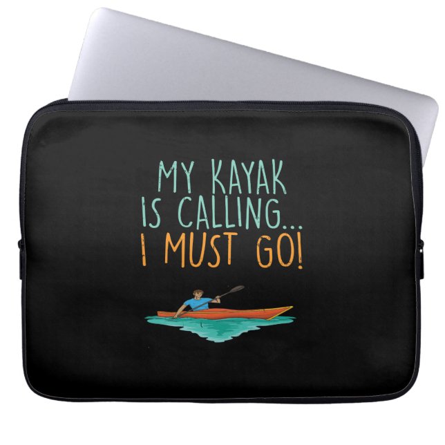 Kayaking Kayak Gift Laptop Fodral (Framsidan)