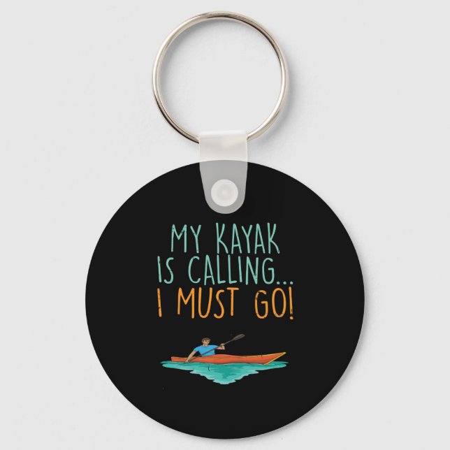 Kayaking Kayak Gift Nyckelring (Framsida)