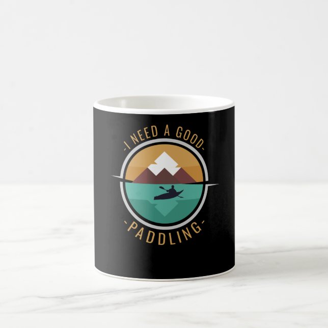 Kayaking Kayak Paddling Kaffemugg (Center)