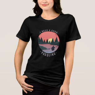 Kayaking Kayak Paddling T Shirt
