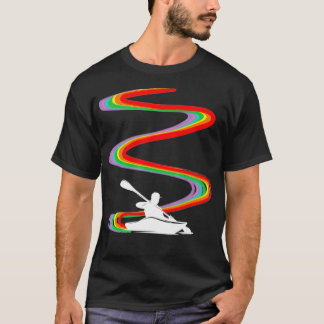 Kayaking Kayak Rainbow Pride _1  T Shirt