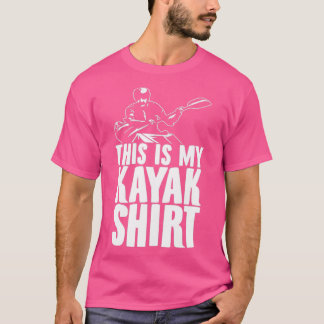 Kayaking kayaker rowing sport rowing canoe rower t shirt