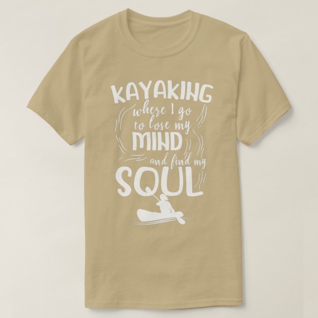 Kayaking kayaker rowing sport rowing canoe rower t shirt (Design framsida)