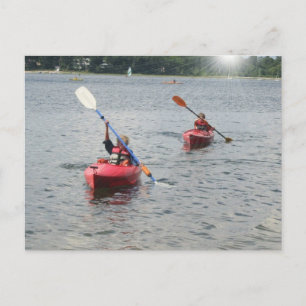 Kayaking Kids vykort