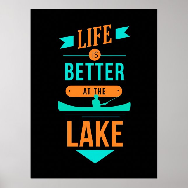 Kayaking life är bättre i Sjö Poster (Framsidan)