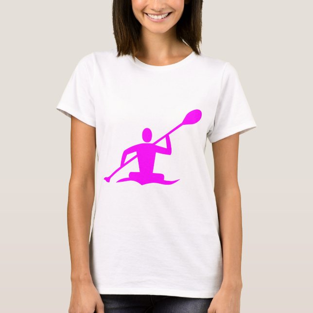 Kayaking - Magenta T Shirt (Framsida)