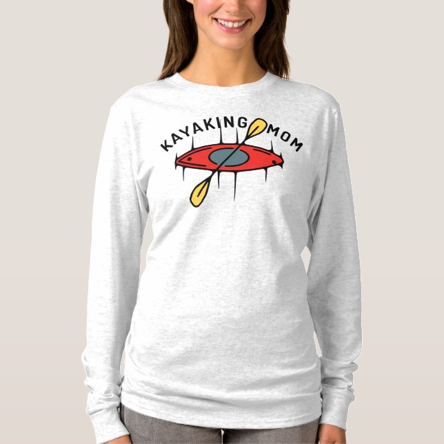 Kayaking Mamma T Shirt (Framsida)