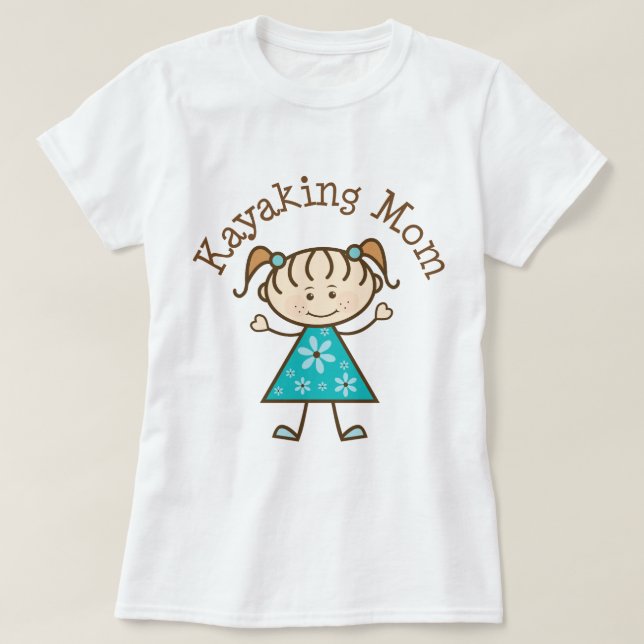 Kayaking mamma t-shirt (Design framsida)