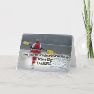 KAYAKING MOTTO/QUOTE KORT