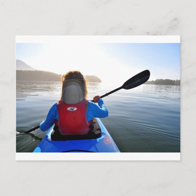 Kayaking på Vancouver Island Vykort (Framsida)
