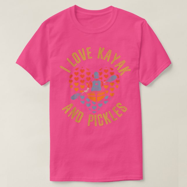 Kayaking Paddling Canoeing Retro Kayak T Shirt (Design framsida)