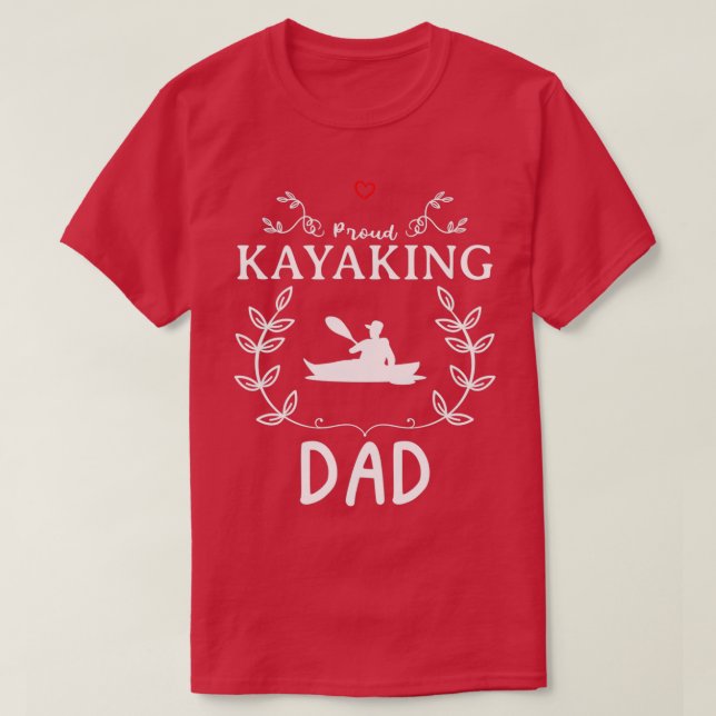 Kayaking Pappa-finare formgivning för gift (3) T Shirt (Design framsida)