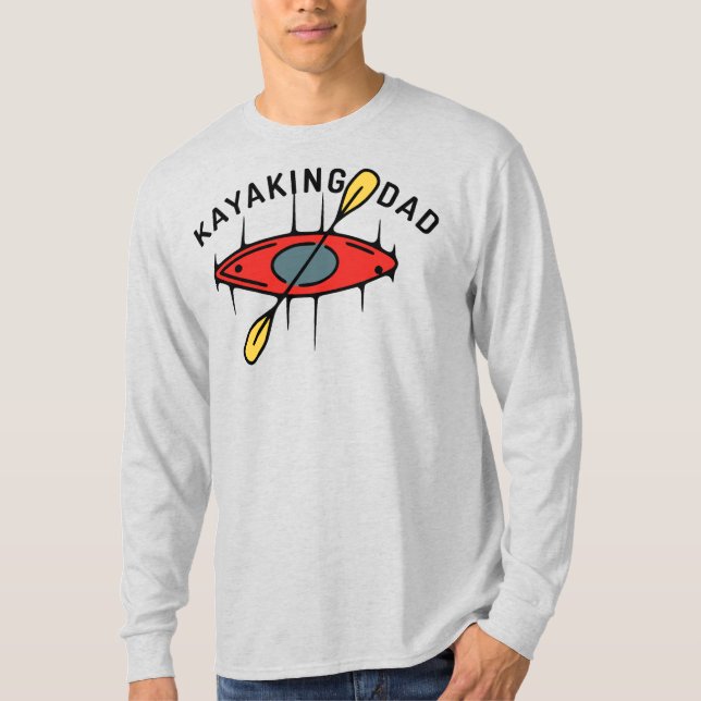 Kayaking Pappa T Shirt (Framsida)