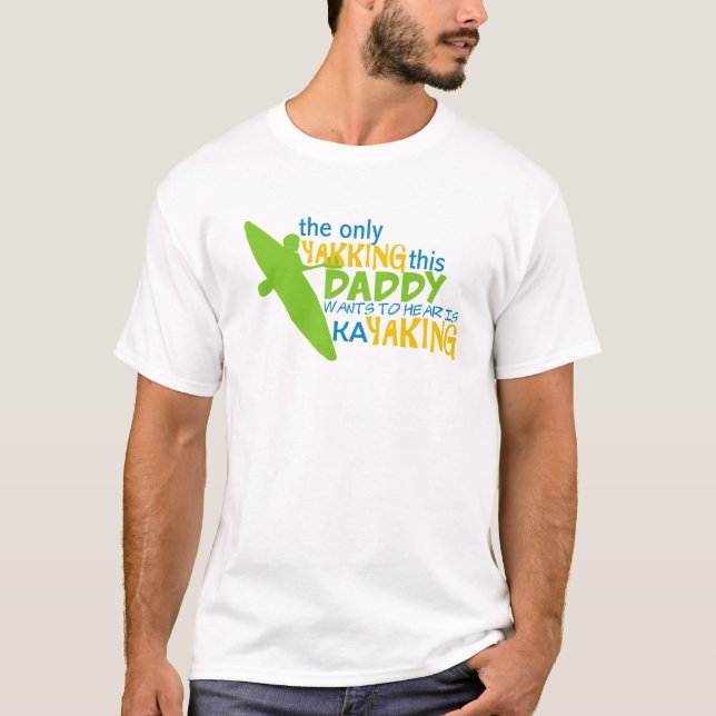 kayaking pappa t shirt (Framsida)
