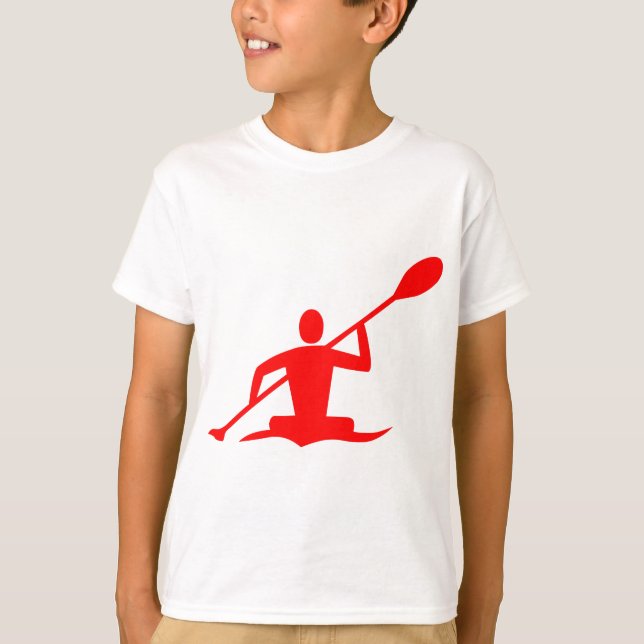 Kayaking - Red T Shirt (Framsida)