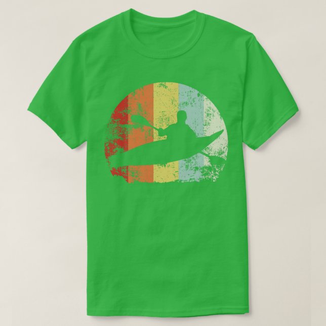 Kayaking Retro 1 T Shirt (Design framsida)